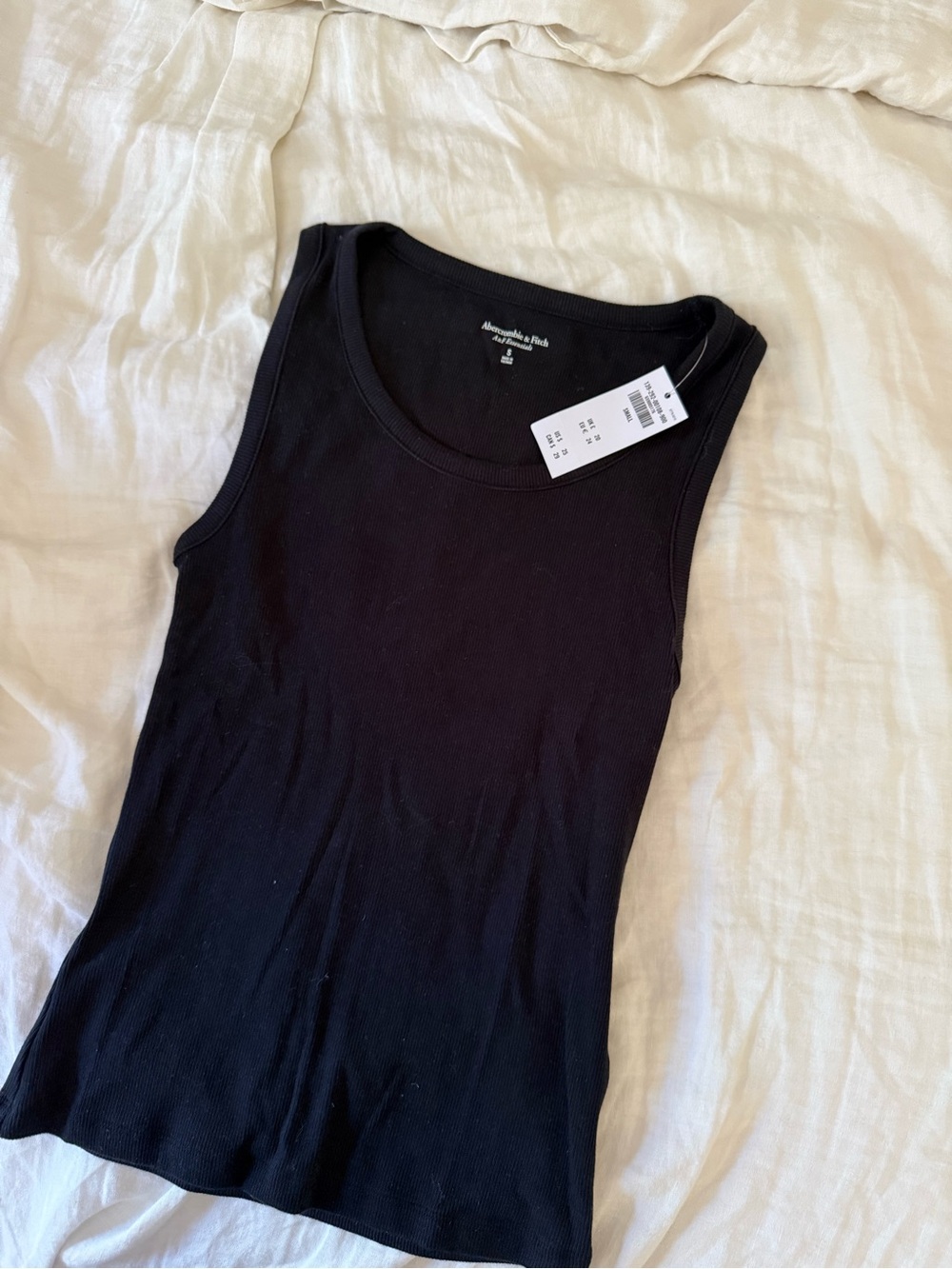 Abercrombie & Fitch Black Ribbed Tank